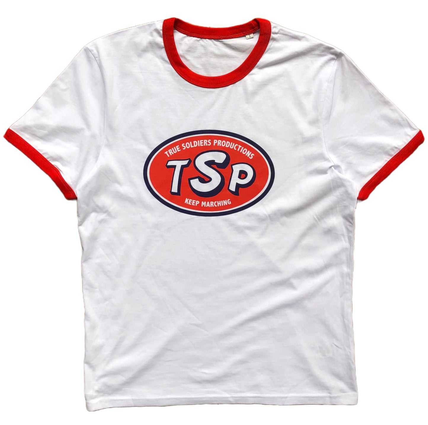 TSP *Keep Marching* Red Ringer T-Shirt