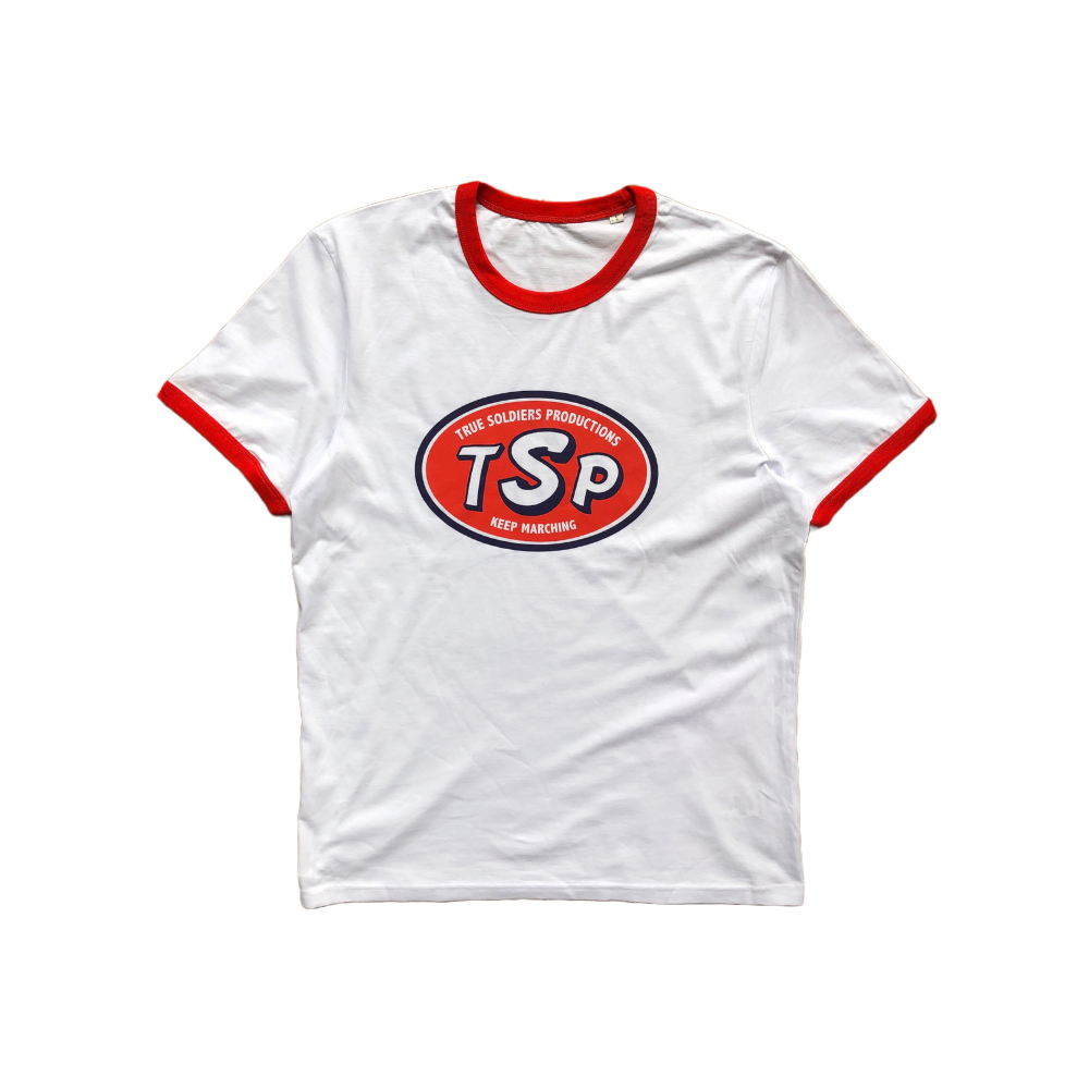 TSP *Keep Marching* Red Ringer T-Shirt