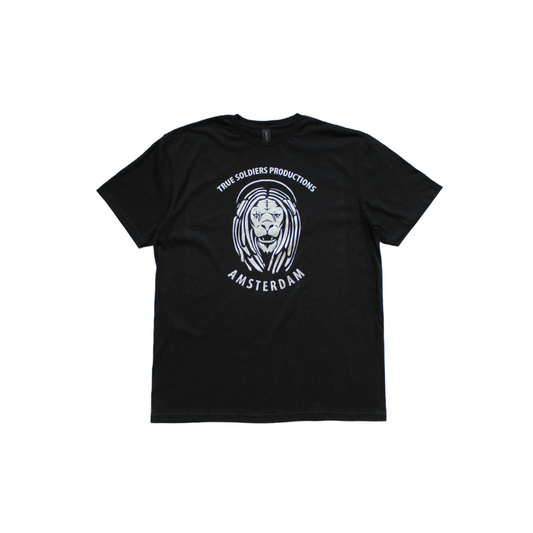 TSP Amsterdam Lion T-shirt, Black Metallic