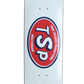 Skate Deck TSP *SWITCH HITTER* 8.25"/8.4" White 